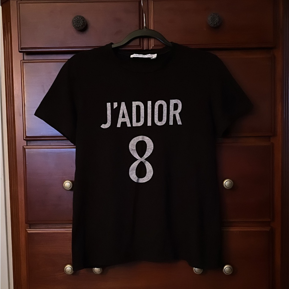 Authentic Dior T-shirt / J’ADIOR 8 / Black with White font unisex
